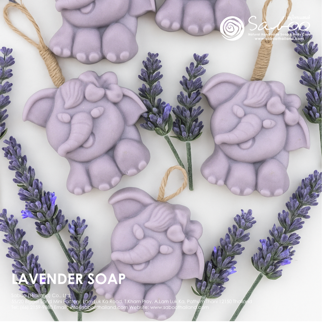 Natural Fancy Soap - Elephant - 100g - Lavender