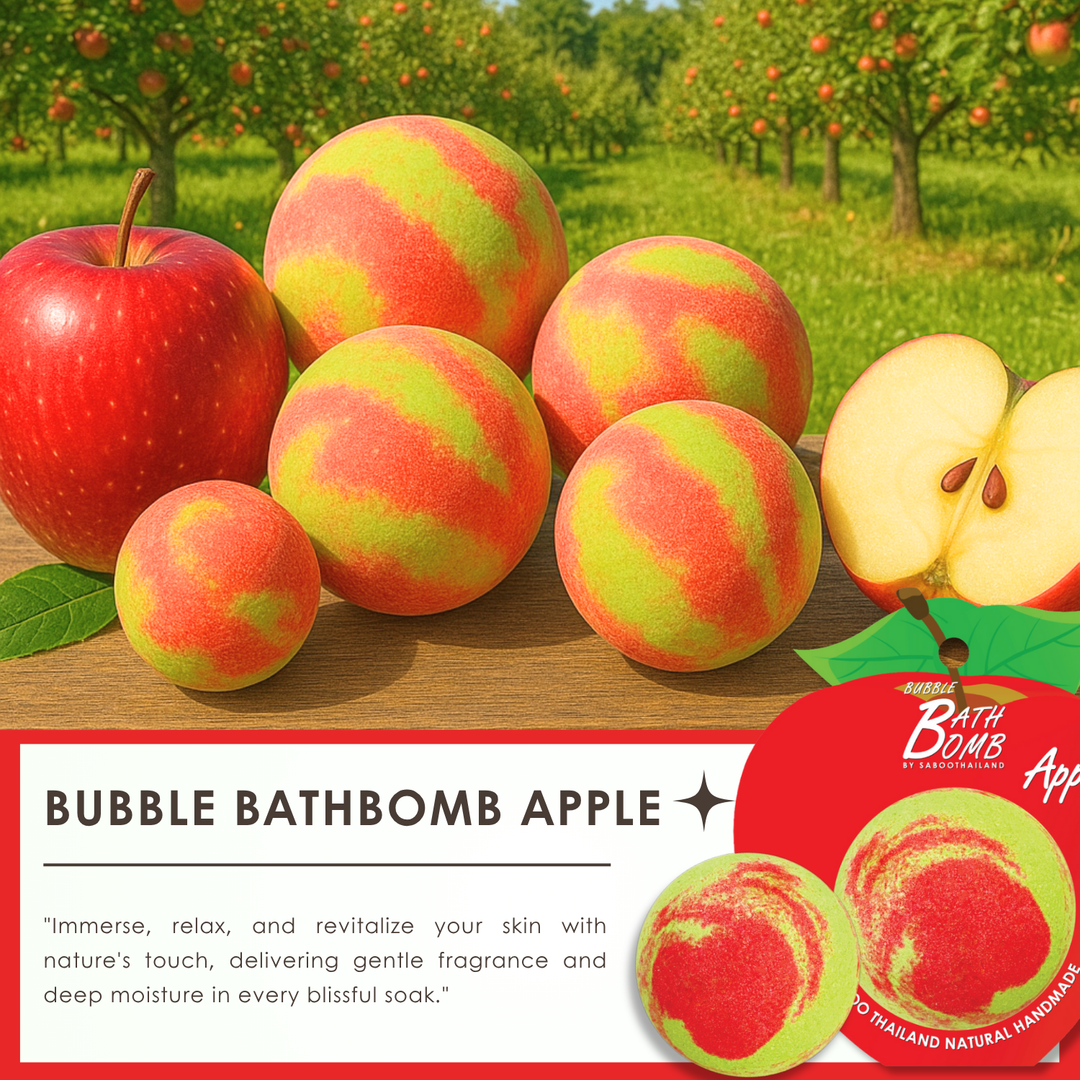 Bubble Bath Bomb - Fruit Package - 150g - Apple Red