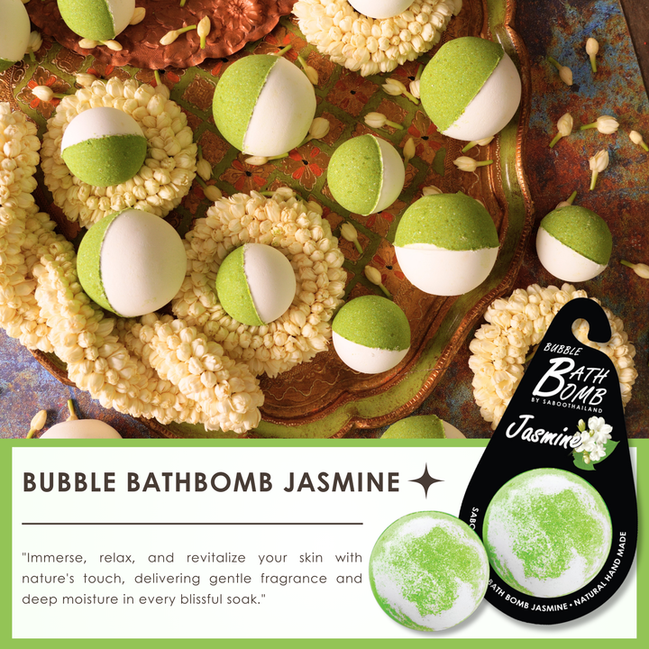 Bubble Bath Bomb - Black Package - 150g - Jasmine