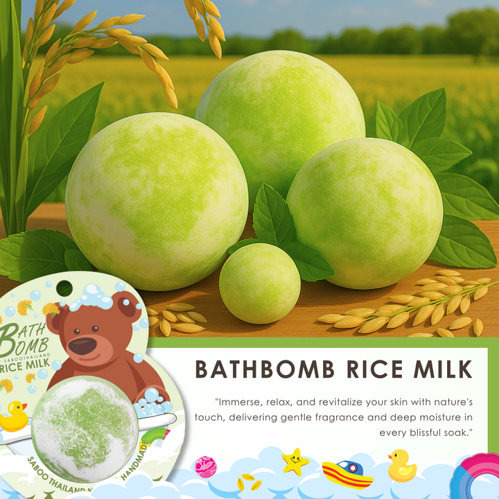 Bubble Bath Bomb - Bear Package - 150g - Rice Mlik