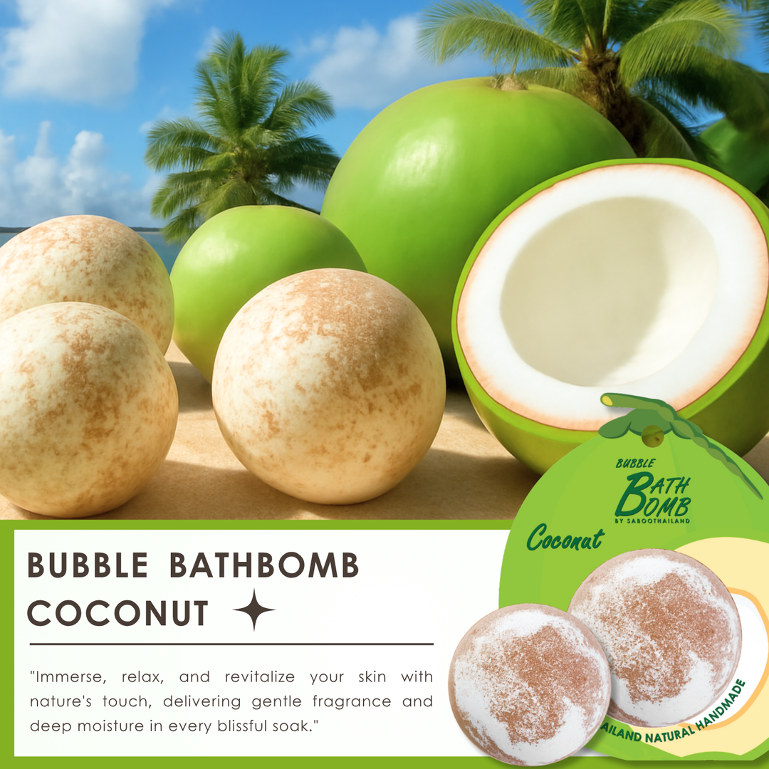 Bubble Bath Bomb - Fruit Package - 150g - Coconut Green