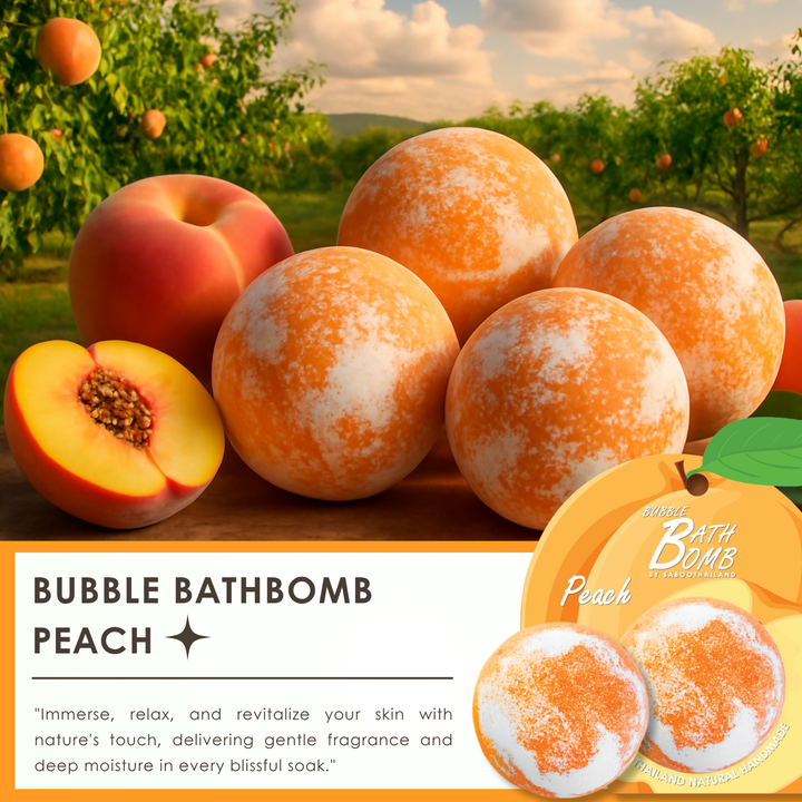 Bubble Bath Bomb - Fruit Package - 150g - Peach
