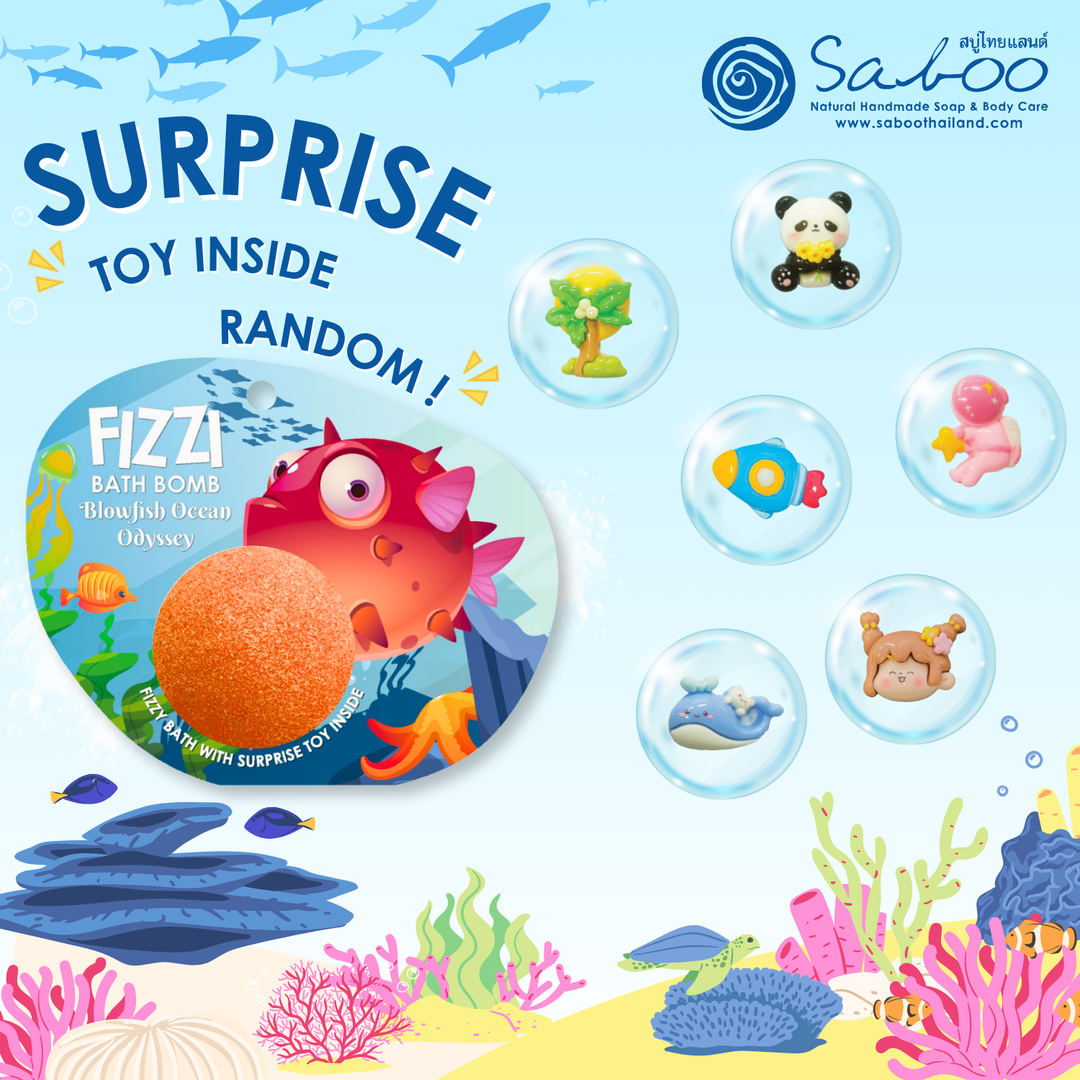 Fizzy Bath Bomb - Sea Animal Package  -100g  - Blowfish Ocean Odyssey