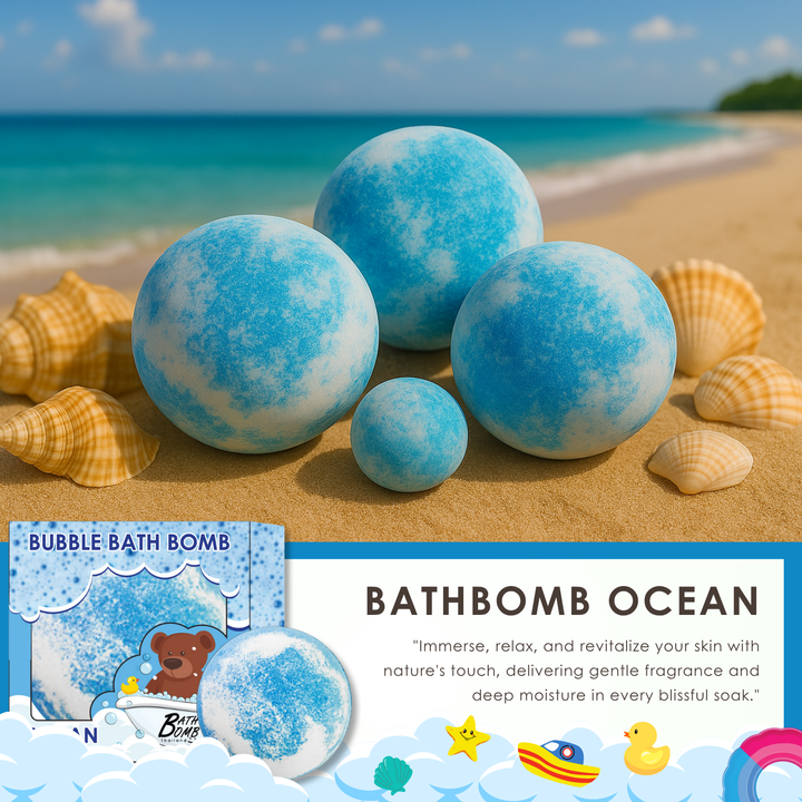 Bubble Bath Bomb - Box Package - 150g - Ocean