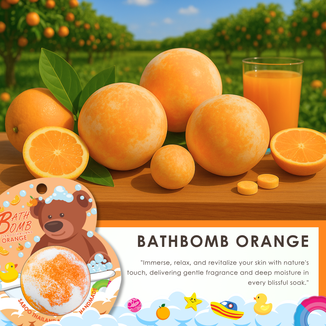 Bubble Bath Bomb - Bear Package - 150g - Orange
