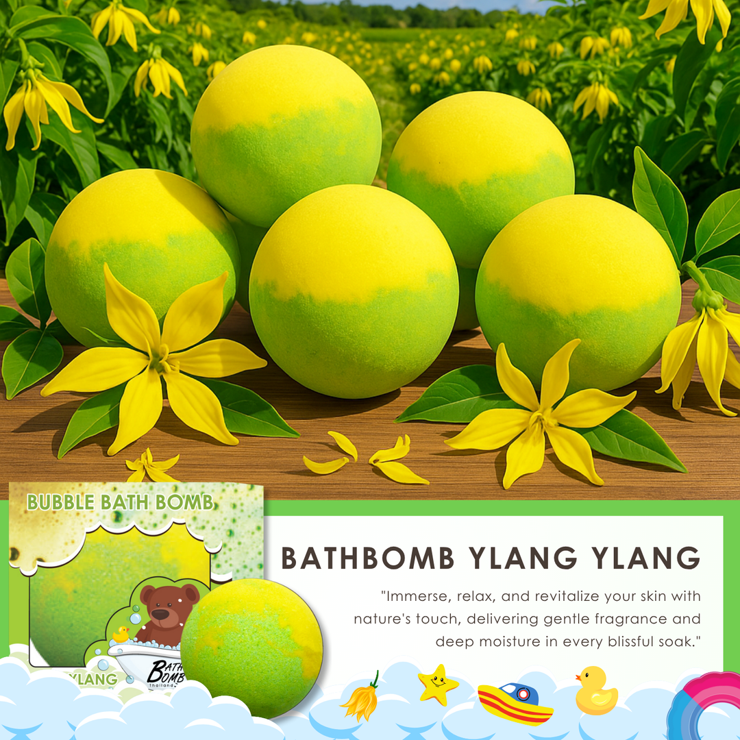 Bubble Bath Bomb - Box Package - 150g - Ylang Ylang