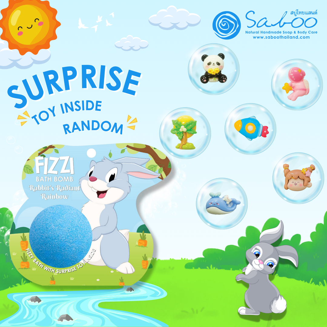 Fizzy Bath Bomb - Jungle Package - 100g - Rabbit's Radiant Rainbow