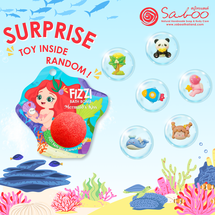Fizzy Bath Bomb - Sea Animal Package - 100g - Mermaid's Kiss