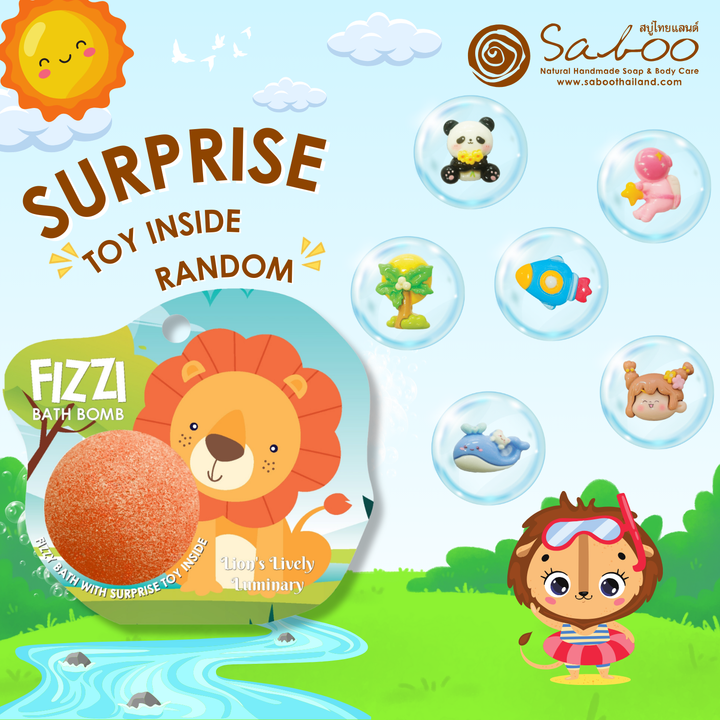 Fizzy Bath Bomb - Jungle Package - 100g - Lion's Lively Luminary
