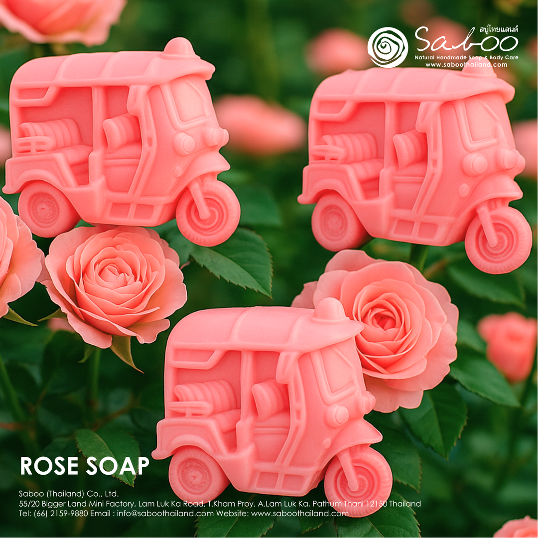 Natural Fancy Soap - Tuk Tuk - 100g - Rose