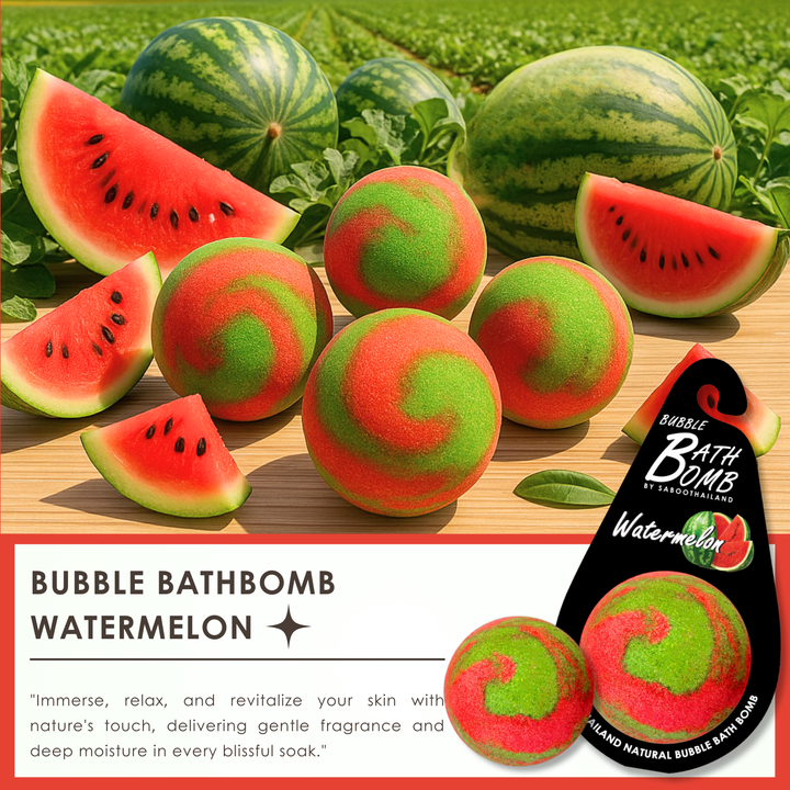 Bubble Bath Bomb - Black Package - 150g - Watermelon