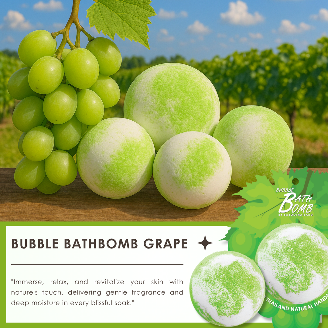 Bubble Bath Bomb - Fruit Package - 150g - Grape Green