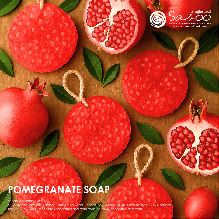 Natural Fancy Soap - Pomegranate