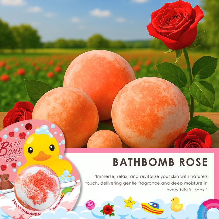 Bubble Bath Bomb - Duck Package - 150g - Rose