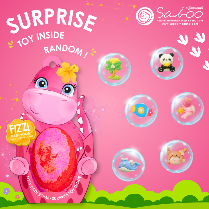 Fizzy Bath Bomb - Dinosaur Package - 180g - Hippo's Happy Hubble