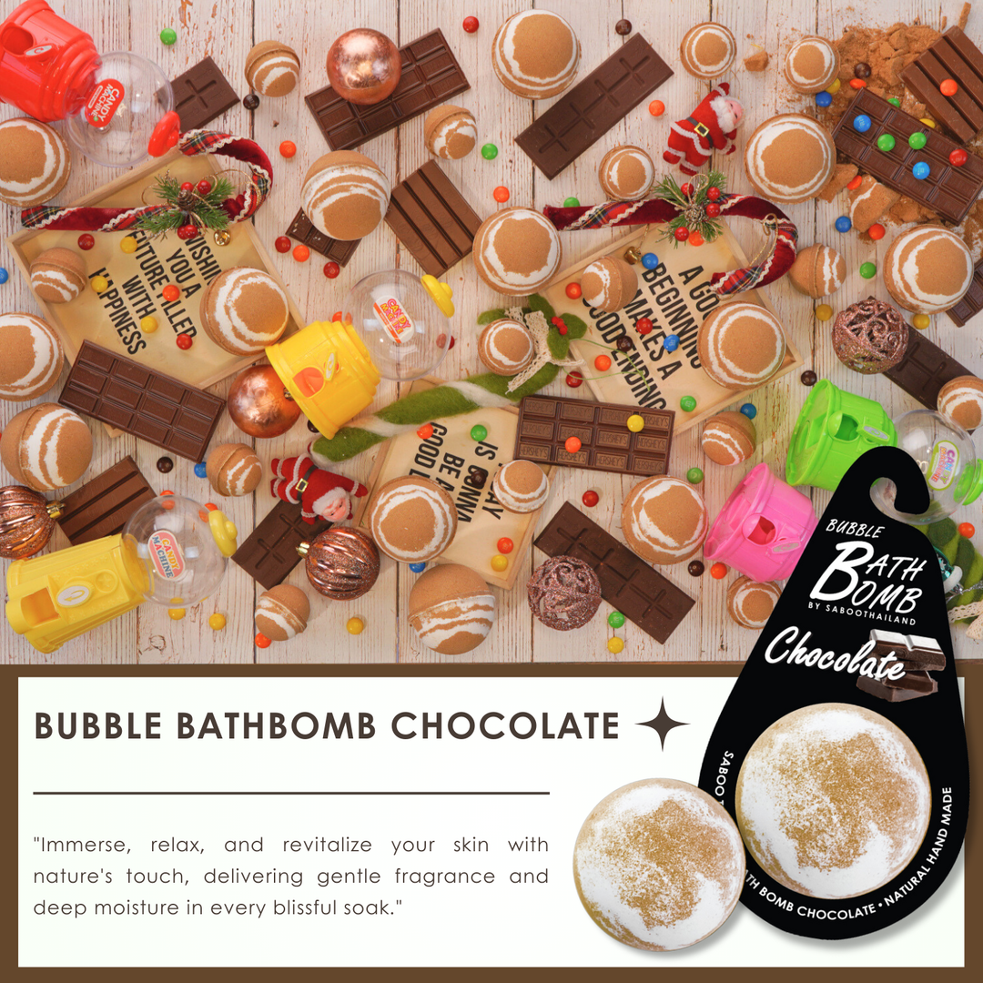 Bubble Bath Bomb - Black Package - 150g - Chocolate