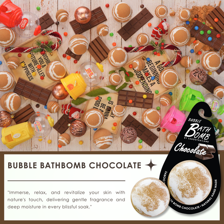 Bubble Bath Bomb - Black Package - 150g - Chocolate