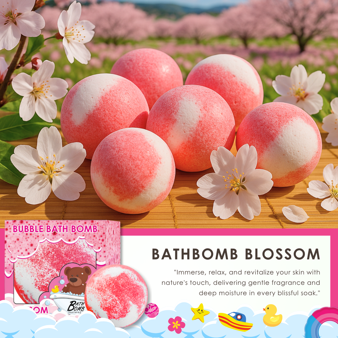 Bubble Bath Bomb - Box Package - 150g - Blossom