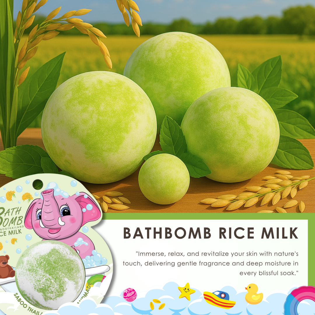 Bubble Bath Bomb - Elephant Package - 150g - Rice Milk