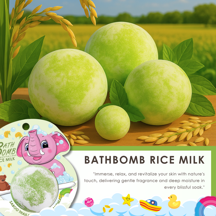 Bubble Bath Bomb - Elephant Package - 150g - Rice Milk