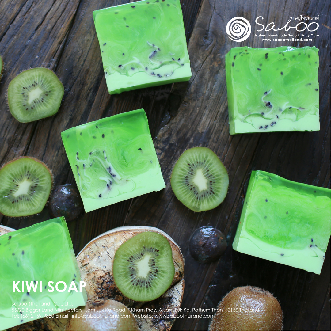 Natural Soap - Square Shape - 100g - Kiwi