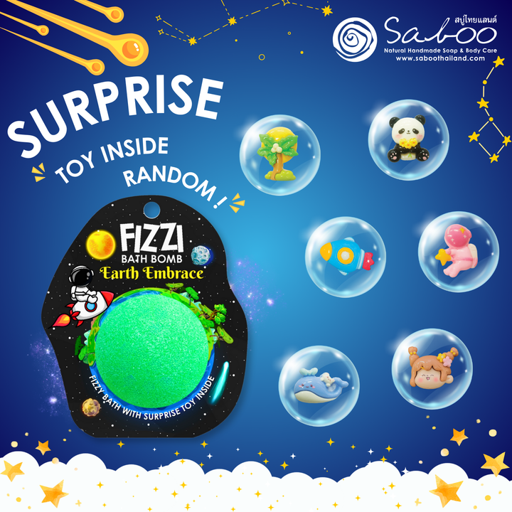 Fizzy Bath Bomb - Solar System Package - 100g - Earth Embrace