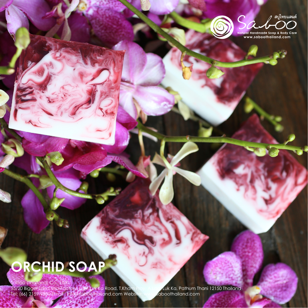 Natural Soap - Square Shape - 100g - Orchid