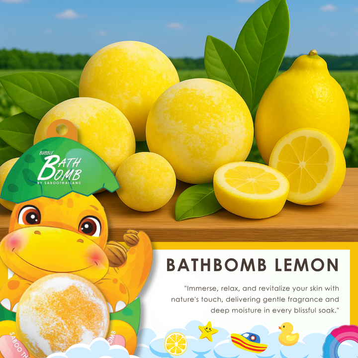 Bubble Bath Bomb - Dinosaur Package - 150g - Lemon