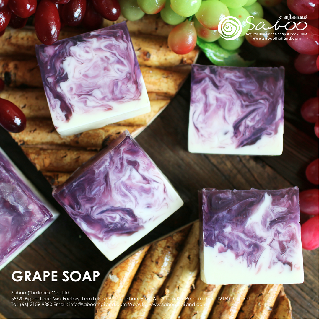 Natural Soap - Square Shape - 100g - Grape
