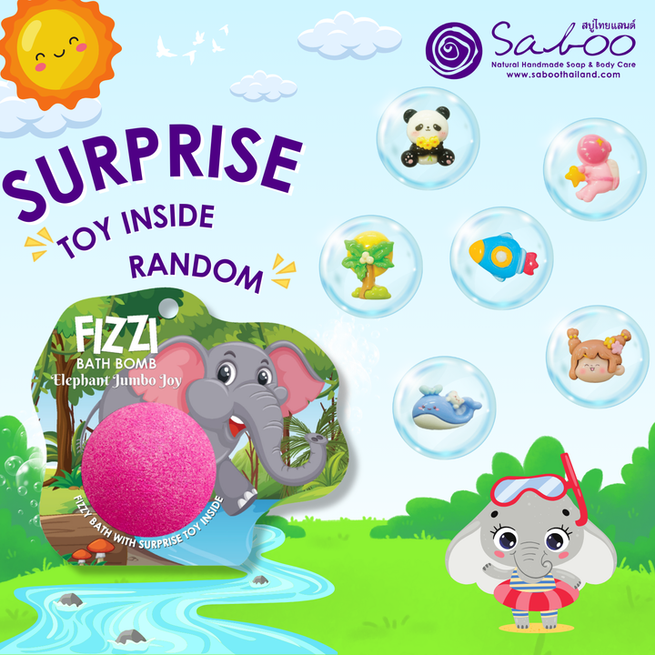 Fizzy Bath Bomb - Jungle Package - 100g - Elephant Jumbo Joy