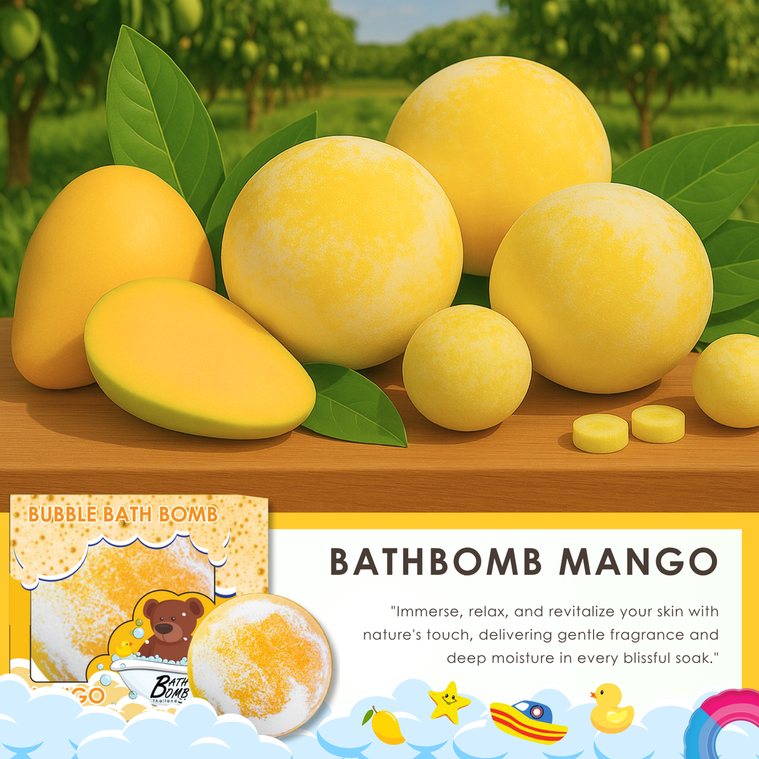 Bubble Bath Bomb - Box Package - 150g - Mango