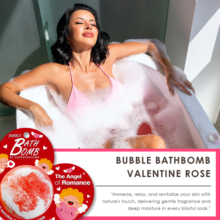 Bubble Bath Bomb - Valentine Package - 150g - Rose