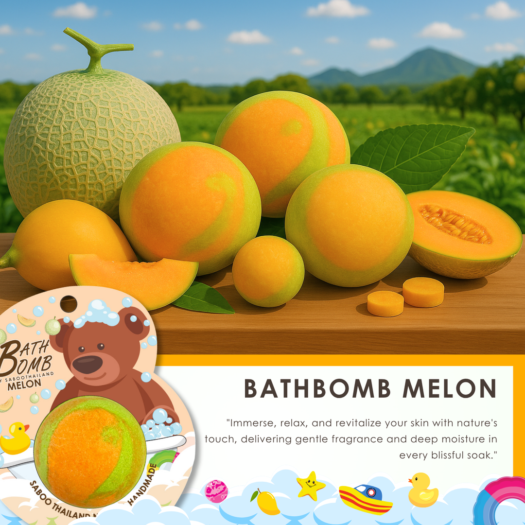 Bubble Bath Bomb - Bear Package - 150g - Melon