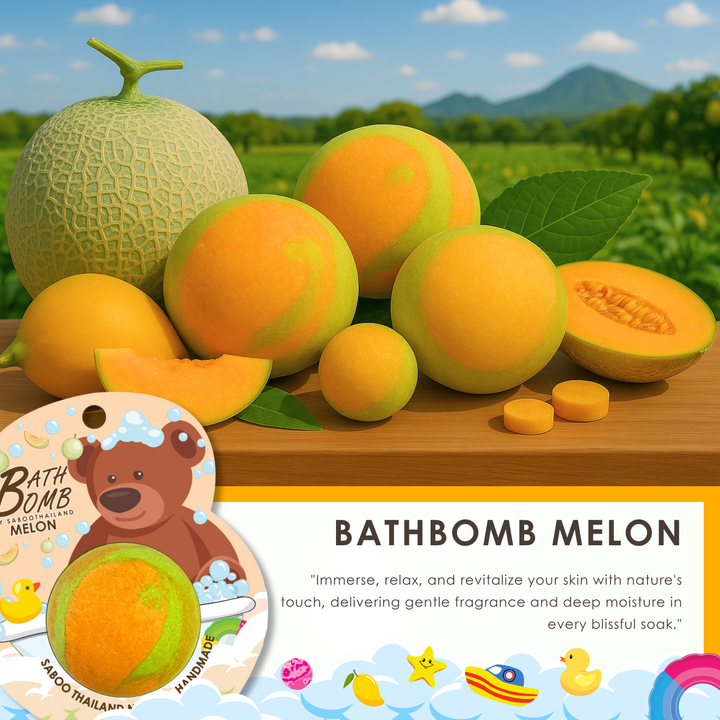 Bubble Bath Bomb - Bear Package - 150g - Melon