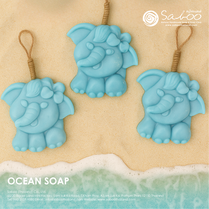 Natural Fancy Soap - Elephant - 100g - Ocean