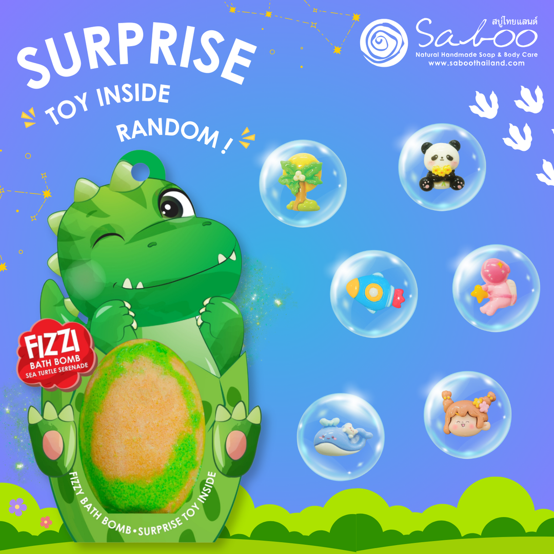 Fizzy Bath Bomb - Dinosaur Package - 180g - Sea Turtle Serenade