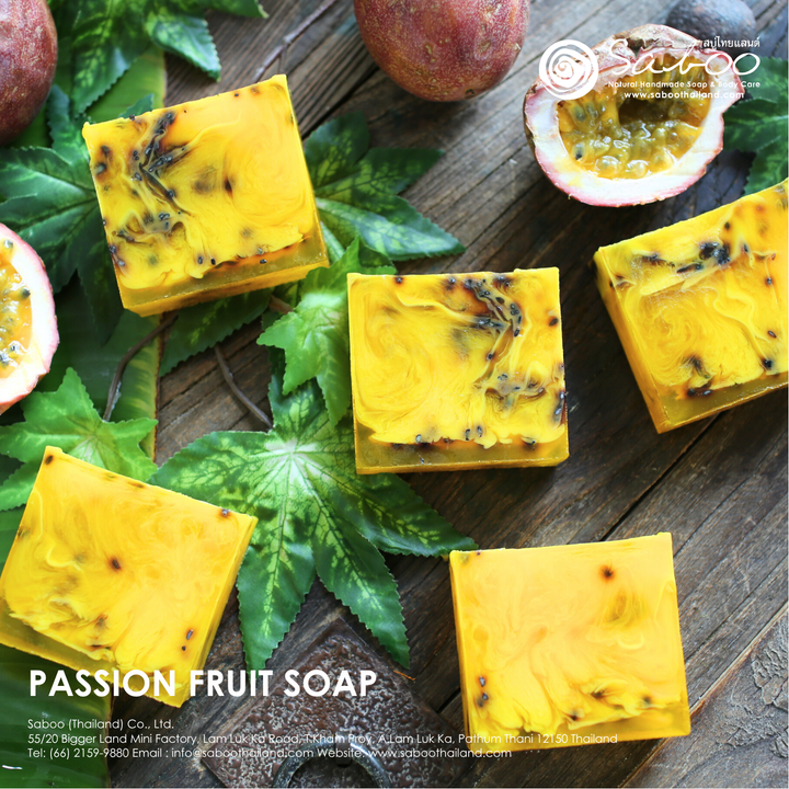 Natural Soap - Square Shape - 100g - Passion Fruit