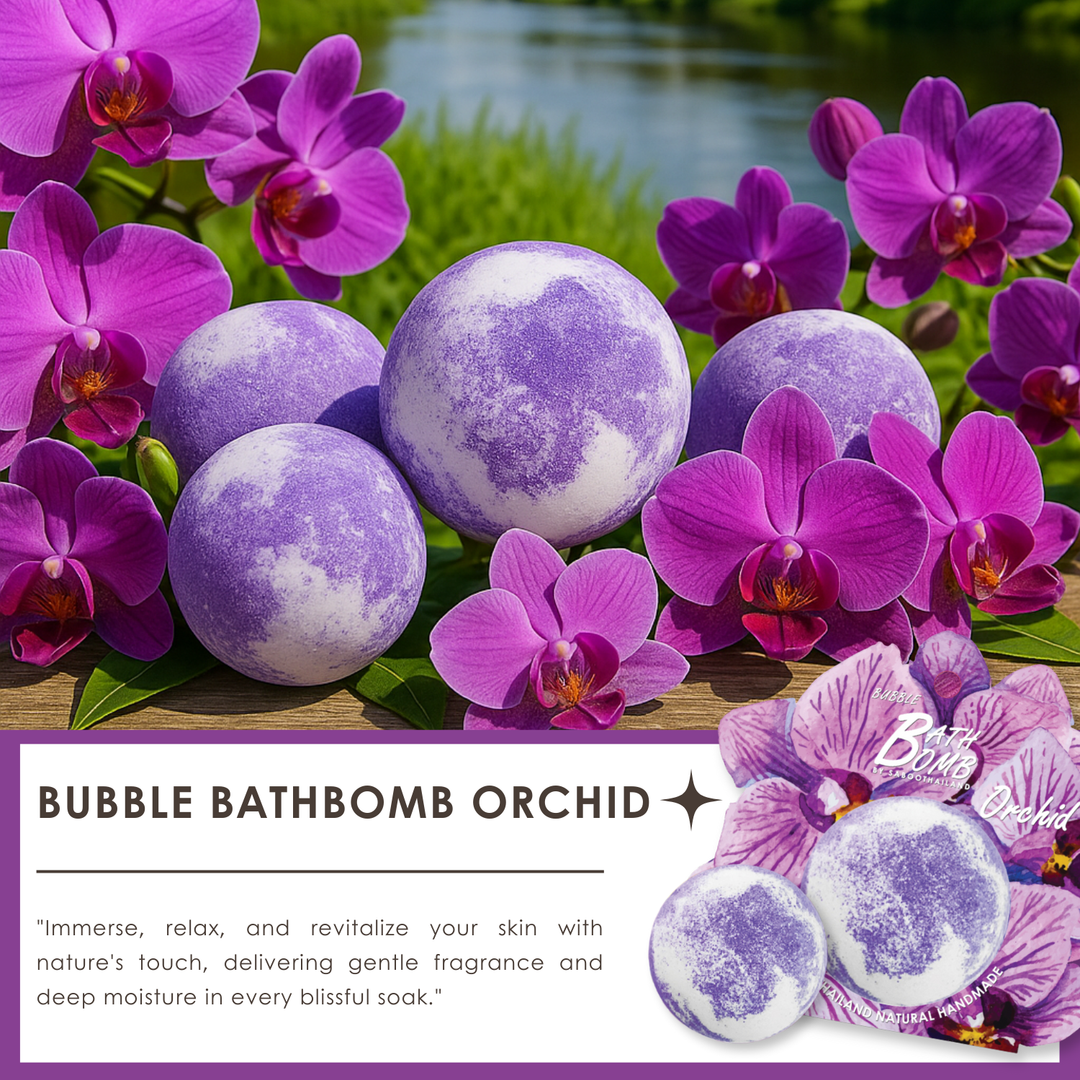 Bubble Bath Bomb - Flower Package - 150g - Orchid