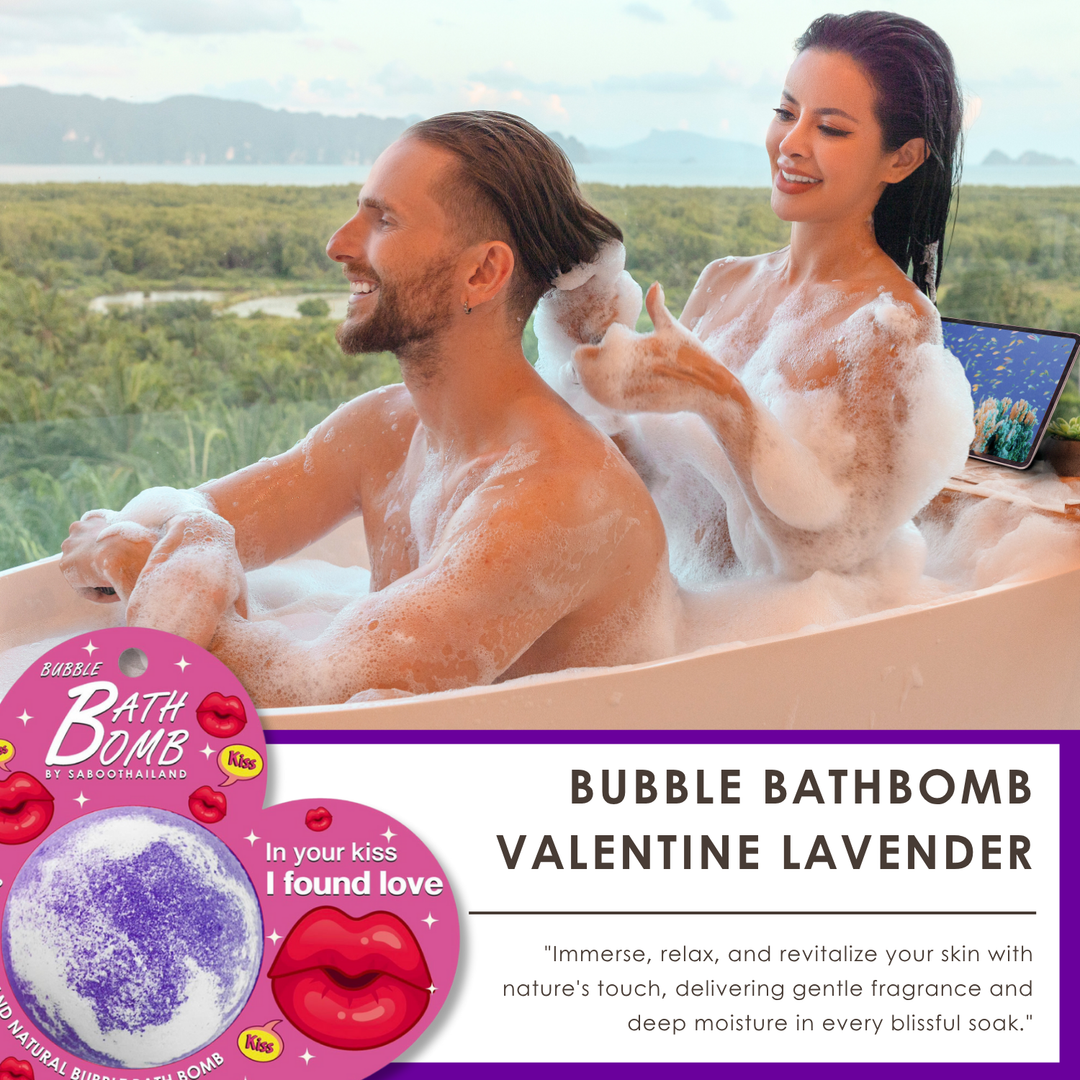 Bubble Bath Bomb - Valentine Package - 150g - Lavender