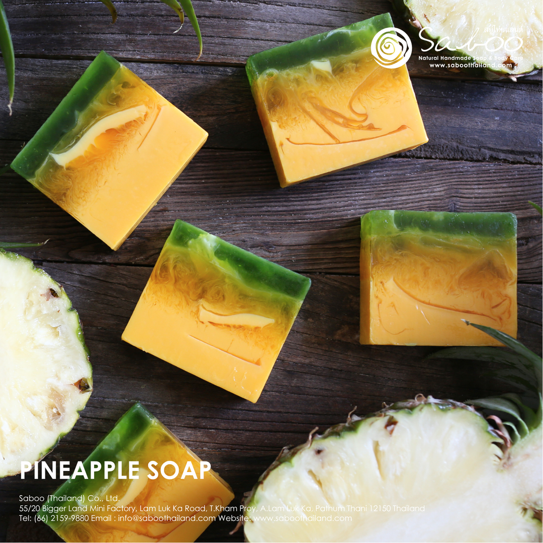 Natural Soap - Square Shape - 100g - Pineapple