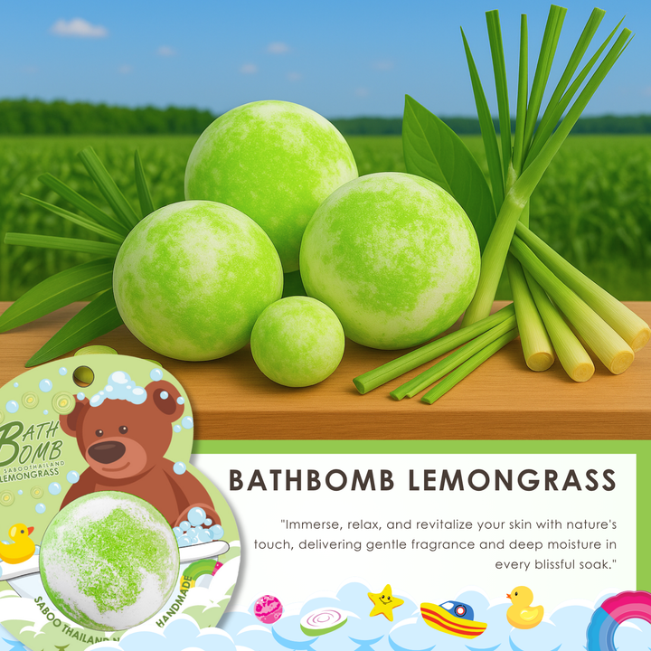 Bubble Bath Bomb - Bear Package - 150g - Lemongrasss