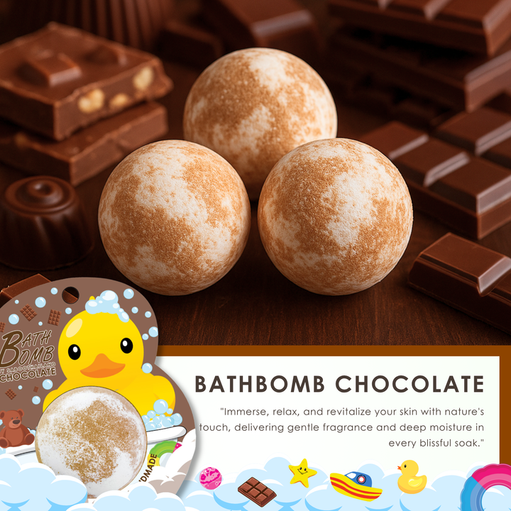 Bubble Bath Bomb - Duck Package - 150g - Chocolate