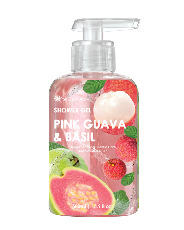 SHOWER GEL 500ML - PINK GUAVA & BASIL