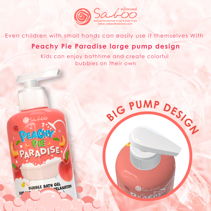 Bubble Bath Gel - 500ml - Peachy Pie Paradise