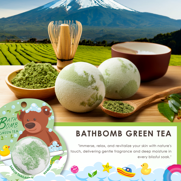 Bubble Bath Bomb - Bear Package - 150g - Green Tea