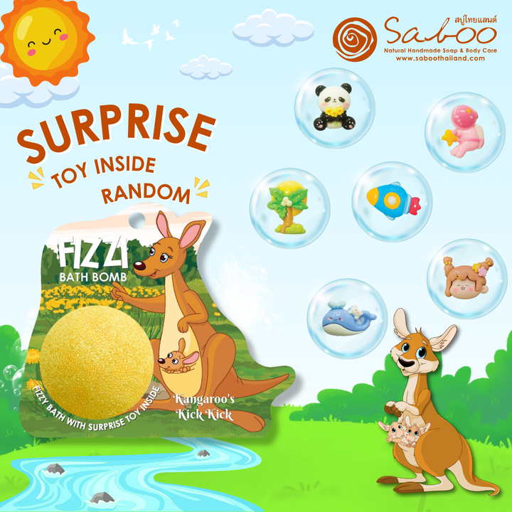 Fizzy Bath Bomb - Jungle Package - 100g - Kangaroo's Kick Kick