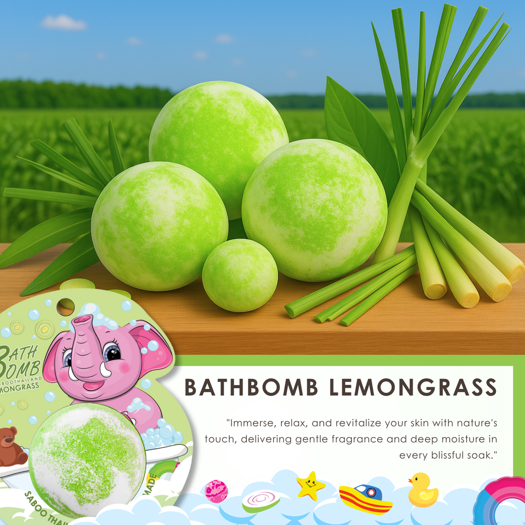 Bubble Bath Bomb - Elephant Package - 150g - Lemongrass