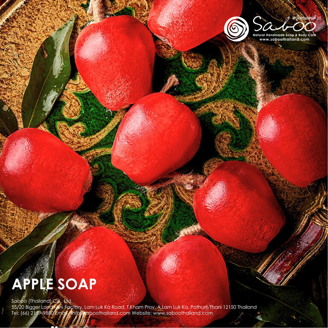 Natural Fancy Soap - 100g - Apple Red