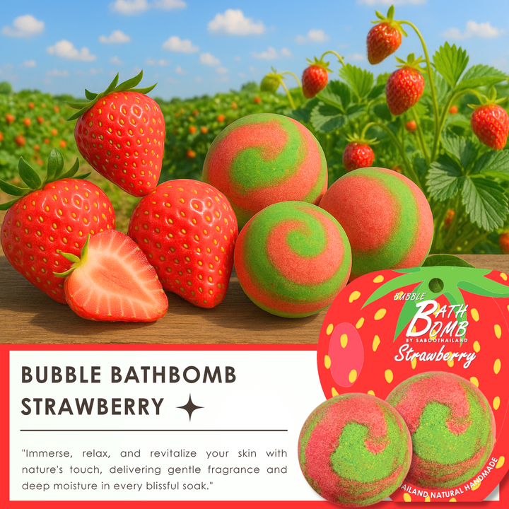 Bubble Bath Bomb - Fruit Package - 150g - Strawberry