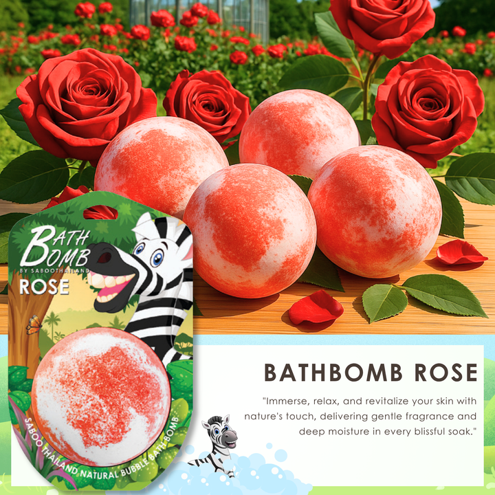 Bubble Bath Bomb - Jungle Package - 150g - Rose